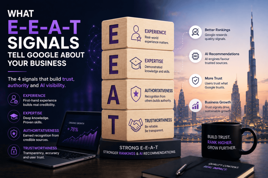 E-E-A-T signals Google UAE business