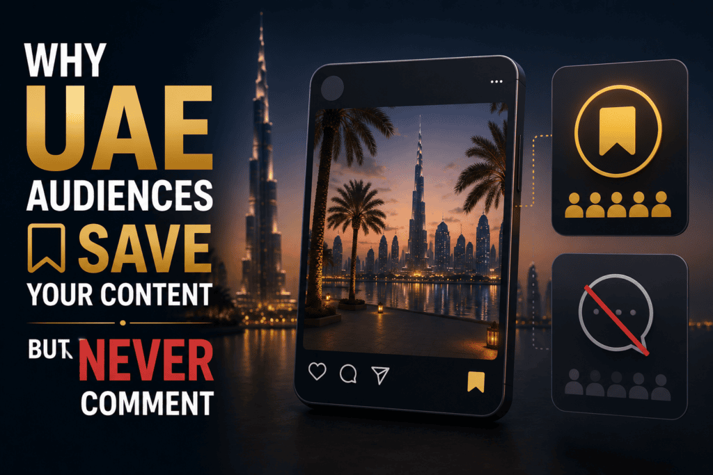 UAE social media audience saves not comments