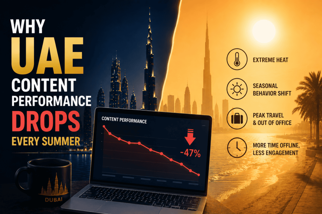 UAE content performance summer drop