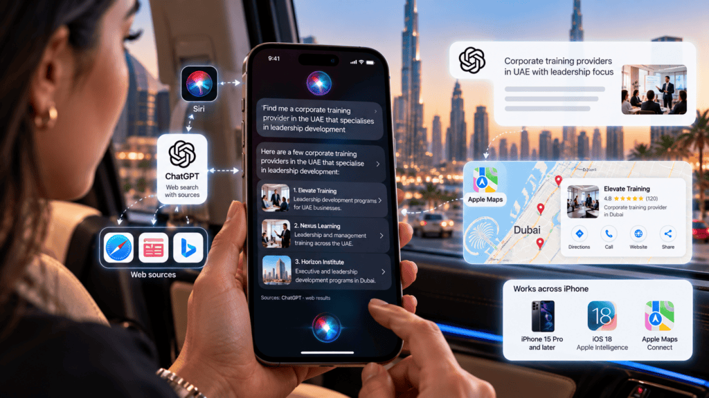 Apple Intelligence UAE search iPhone